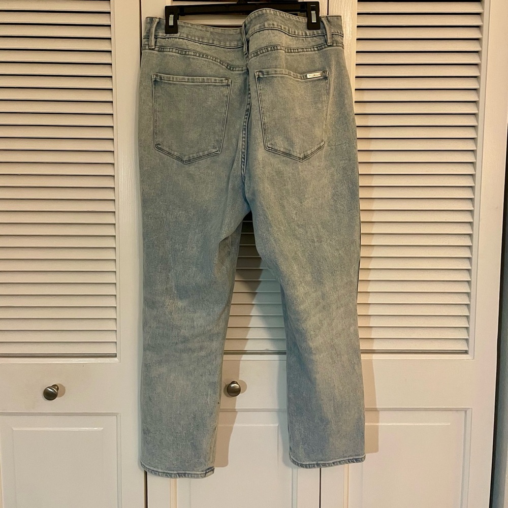 WHBM High-Rise Sculpt Destructed Straight - Picture 7 of 7